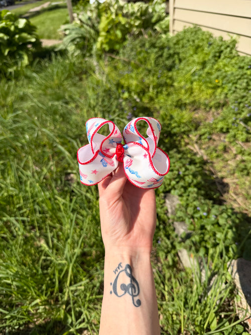 4th of July Bows 🇺🇸 | 3” Piggies – 6” Statement
