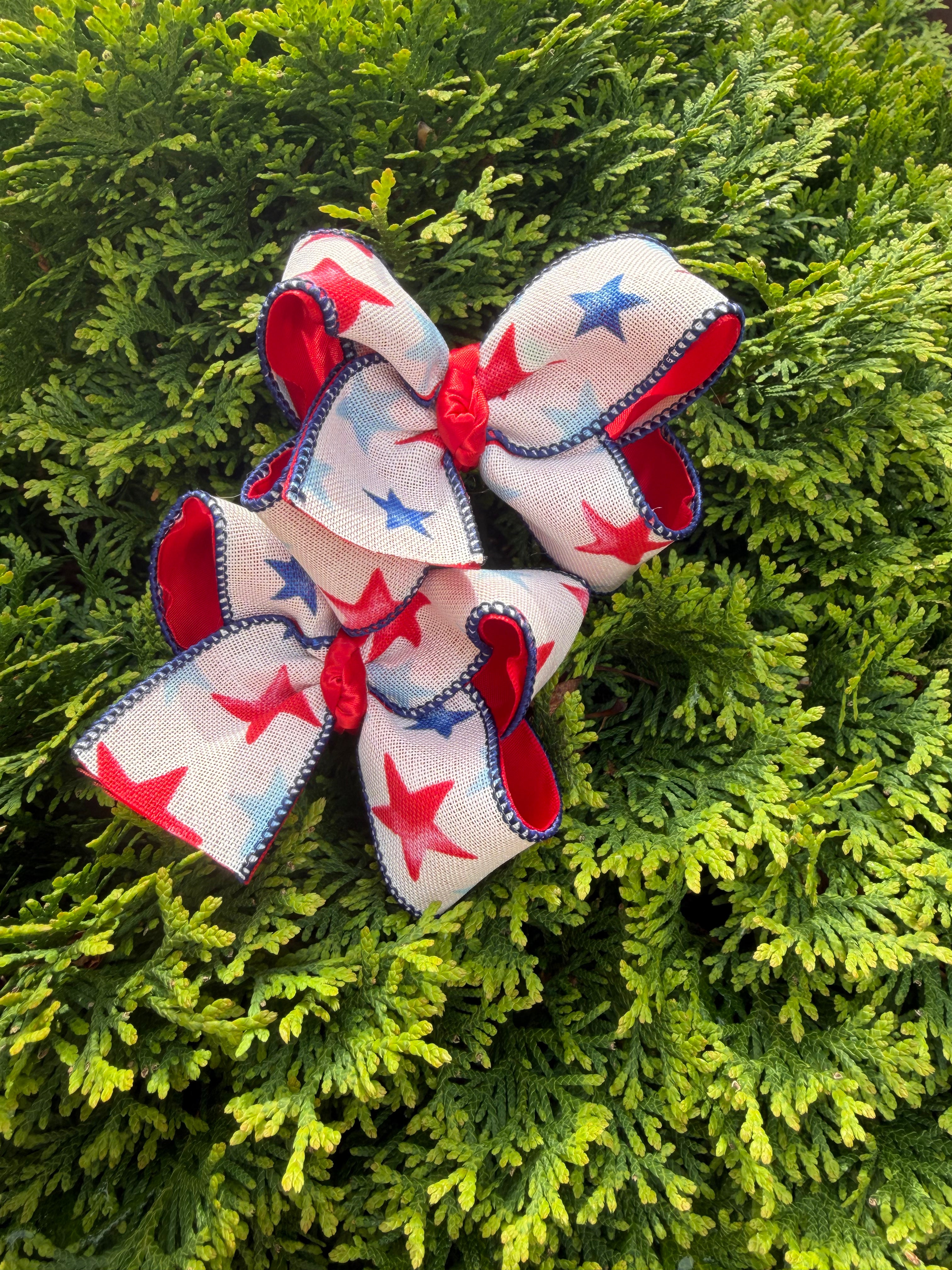Patriotic Star Hair Bows 🇺🇸⭐️