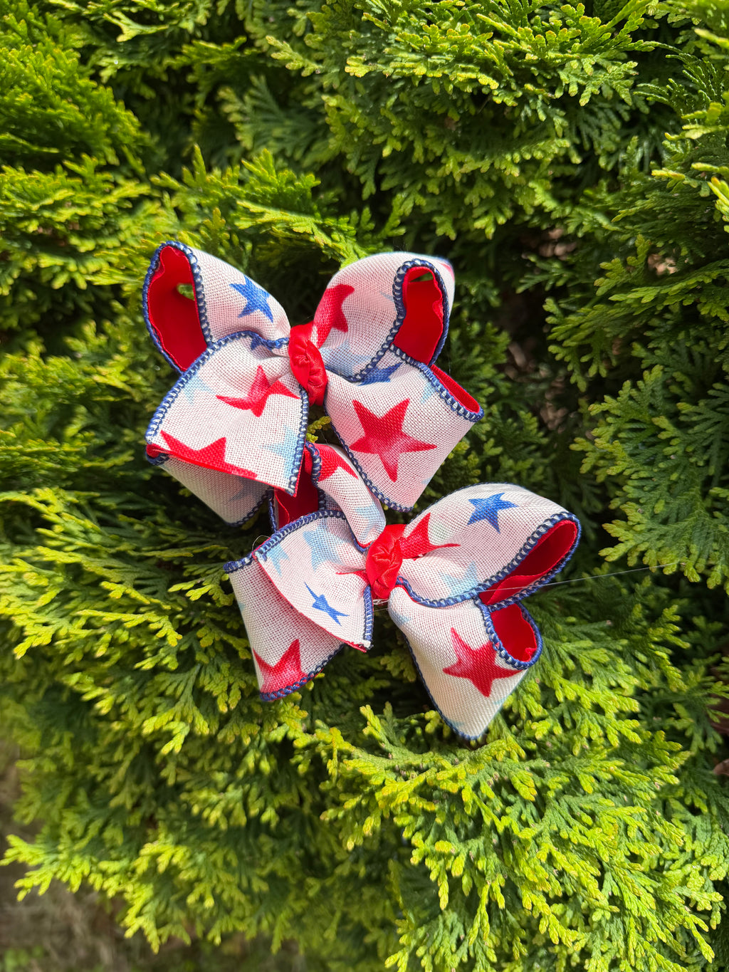 Patriotic Star Hair Bows 🇺🇸⭐️